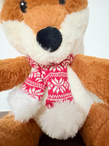 Plush fox soft toy medium - fox,