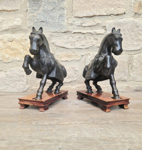 Pair cast bronze chinese - of,