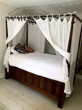Antique four-poster bed