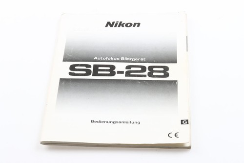 Nikon speedlight manual - nikon, sb-28