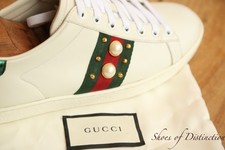 Gucci Ace Spike Snake Skin