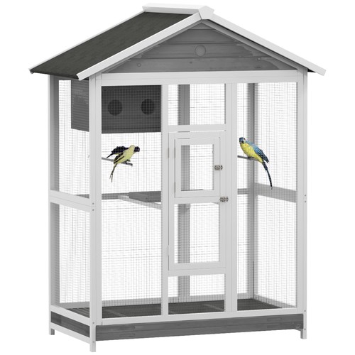 Wooden bird cage aviary - wooden,