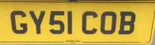 HORSE COB  GYPSY TRAVELER REG PRIVATE REGISTRATION NUMBER PLATE GY51COB 
