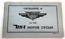 BSA Illustrated Motorcycle Replacement Parts List 1949 #MC 144-5 D1 C10 C11 B33+