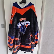 Sheffield Steelers Retro over sized hoodie sherpa blanket