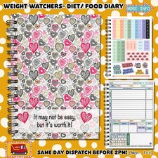 Food Diary WEIGHT WATCHERS Points Journal Planner Book Diets  WW11 Easy Worth It