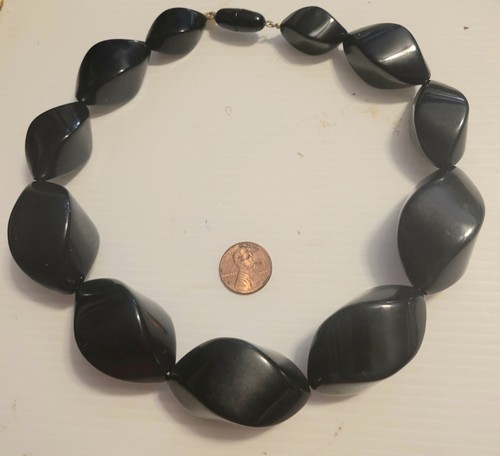 Vtg signed jaeger necklace - signed,