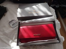 Mulberry Continental Wallet Purse Red Goat Leather