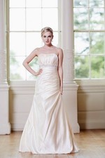 UK8 Tiffanys IVORY strapless