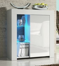 Living Room Set | Matt Body & Gloss Doors | TV Unit & Display Cabinet | Free LED