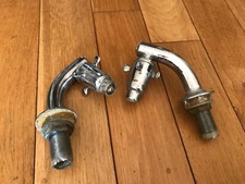 SUPA TAPS Bath vintage retro art deco taps For Restoration Untested (CD31)