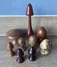 Wooden hand turned - turned, mushroom