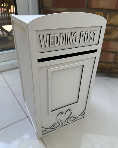 Wedding post box white - post,
