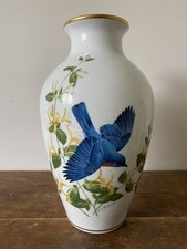 Summer Blue Birds Vase|Vintage