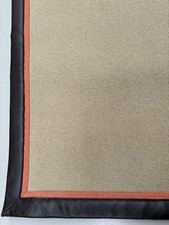  Crucial Trading Wool Woven Rug with double Border (linen and leather)