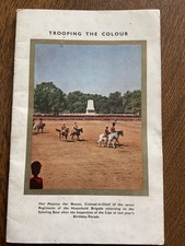 TROOPING THE COLOUR PROGRAMME-JUNE 1964-HORSE GUARDS PARADE