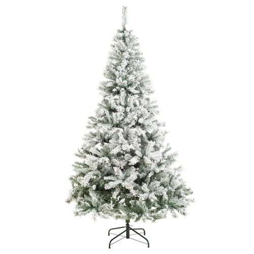 Snowy christmas tree 7ft full - christmas,