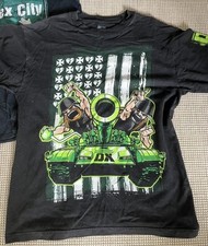 VINTAGE WWE 2007 AUTHENTIC DX SHIRT SZ M TRIPLE H & SHAWN MICHAELS