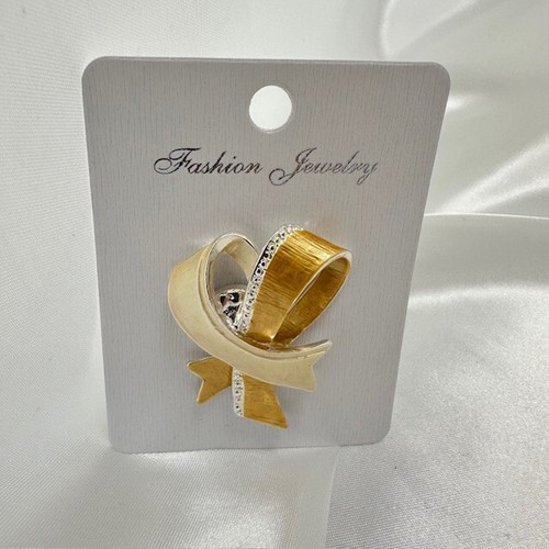 Magnetic brooch yellow ribbon - brooch,