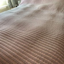 Welsh Wool Blanket Waffle Small Weave Unusual Rare