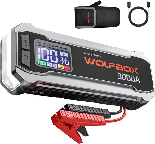 Wolfbox 3000a jump starter car - wolfbox,
