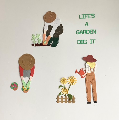 Gardeners die cut - gardeners, die-cut