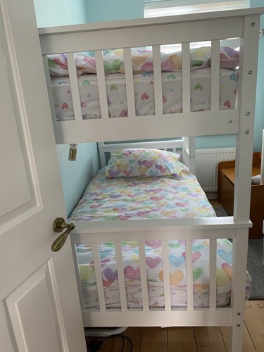 3ft white bunk beds including - beds,