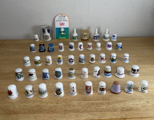 48x fine bone china - bone, thimbles