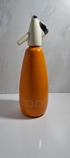 60s 70s Vintage Retro BOC Aquarius Sparklets Orange White Soda Siphon Party Bar