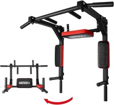 Multifunctional Wall Mounted Pull Up Bar/Chin Up bar, Dip Station for Home Gym