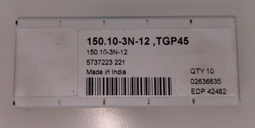 Seco part off inserts - off,