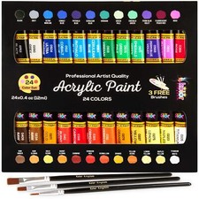 Acrylic Paint Set 24 Colours