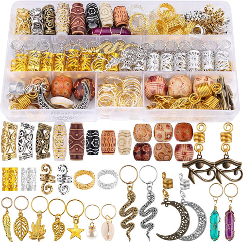 184pcs dreadlocks hair jewelry - 184pcs,