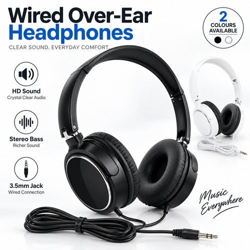 Wired over ear headphones - ear,