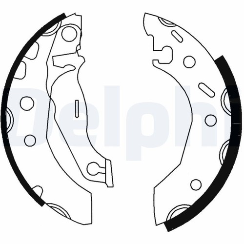 Delphi ls1728 brake shoe set - brake,