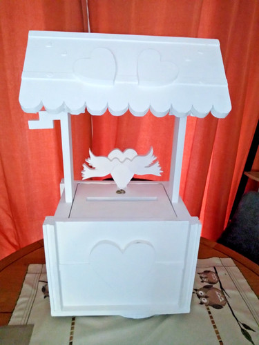 Wooden wedding wishing well - wooden,