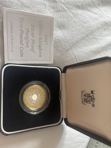 Silver piedfort coin in - piedfort,