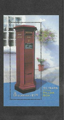 Guernsey pillar post box - guernsey-pillar/post, 150