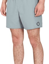 Volcom Lido Solid Trunk 16 Elasticated Boardshorts in Abyss for men