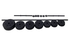 Opti Vinyl Barbell and Dumbbell Set - 35kg