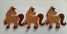 x3 Felt Horse Embellishments