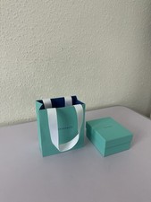 TIFFANY & CO. AUTHENTIC Empty Gift Box & Shopping Bag Set Signature Blue Small