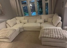 New cream shape - cream, sofa