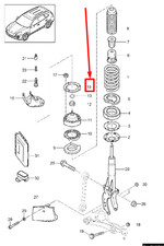 PORSCHE CAYENNE 92A Strut Mount Ring 95834390100 958.343.901.00 NEW