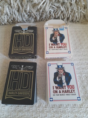 Harley davidson playing cards - harley,