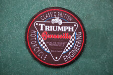 Classic Triumph Bonneville - Iron/Sew On Patch Biker Ton Up Boys No1886