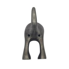 Cast Iron DOG TAIL Coat Hook - 80mm