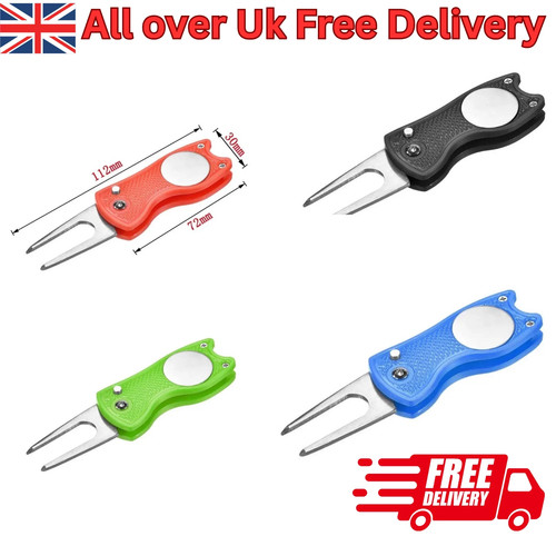 Golf divot repair tool with - golf,