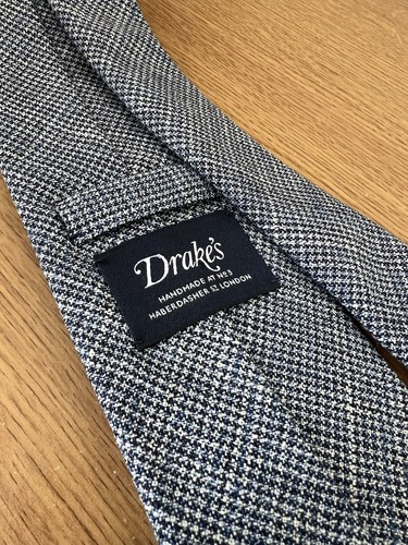 Drakes men tie wool silk - wool,
