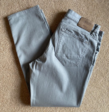 BRAX HI-FLEX CHUCK MODERN FIT STRETCH GREY CHINO TROUSERS JEANS 36 / 30